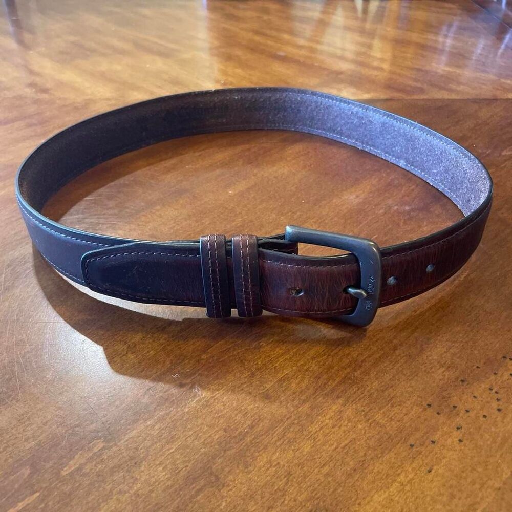 Columbia Men's Brown Leather Belt